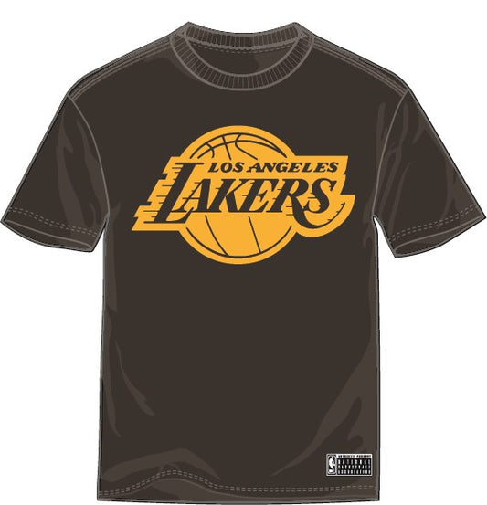 NBAA-G2 (NBA essentials short sleeve nelson vintage tee lakers faded black) 52393043 NBA ESSENTIALS