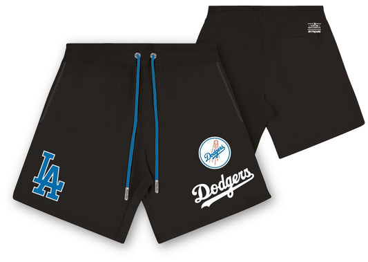 MJA-C12 (Majestic vintage sport mesh shorts dodgers faded black) 92395216