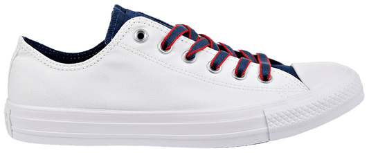 CT-E30 (CT COURT PREP BLOCK LO WHT/NAVY/RED) 61894360 - Otahuhu Shoes