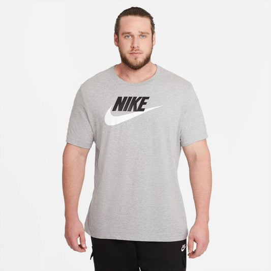 NA-H31 (M nike sports wear tee icon futura dark grey heather/white) 72192046 - Otahuhu Shoes