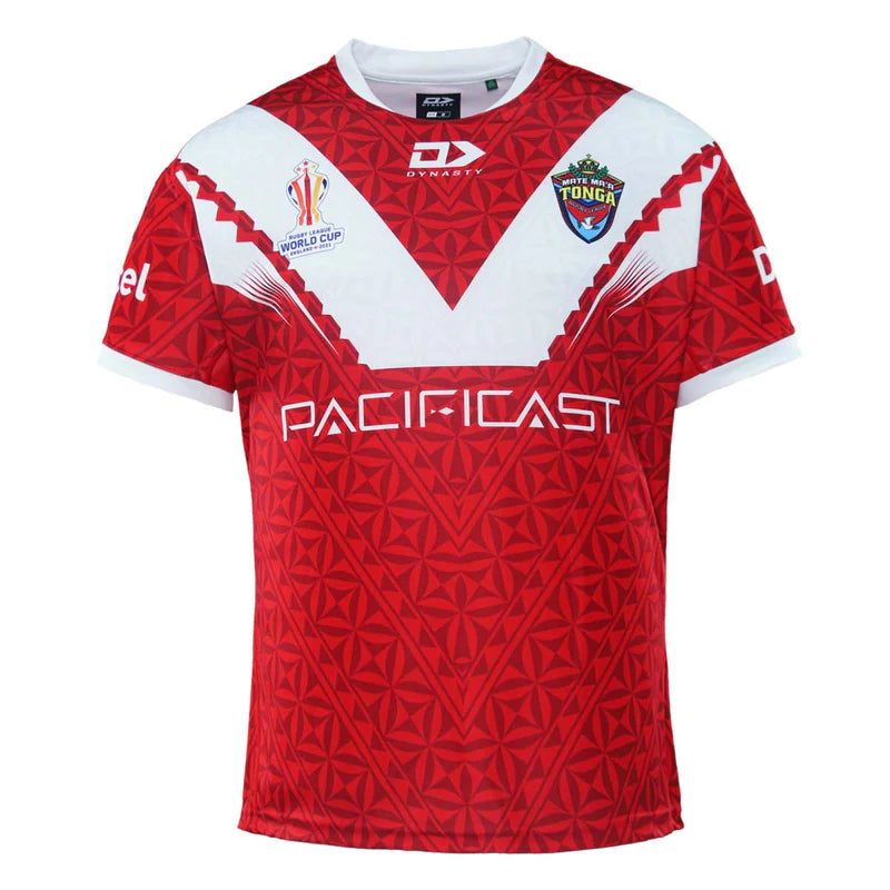 DY-A1 (2022 Tonga rugby league mens replica wc home jersey red) 102293500 DYNASTY