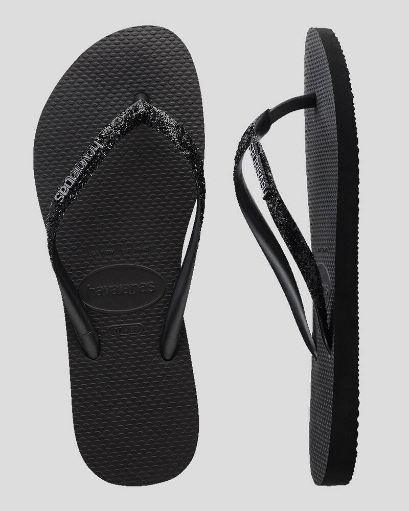 HA-WK7 (Slim glitter II 4057 black) 92292350 HAVAIANAS