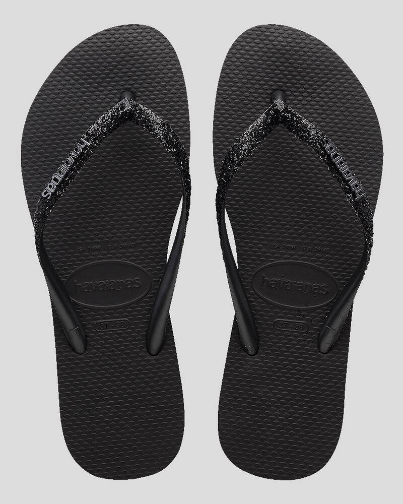 HA-WK7 (Slim glitter II 4057 black) 92292350 HAVAIANAS