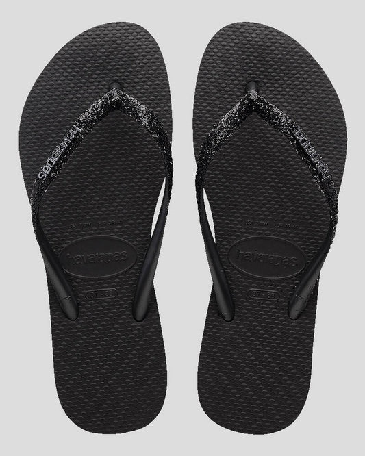 HA-WK7 (Slim glitter II 4057 black) 92292350 HAVAIANAS