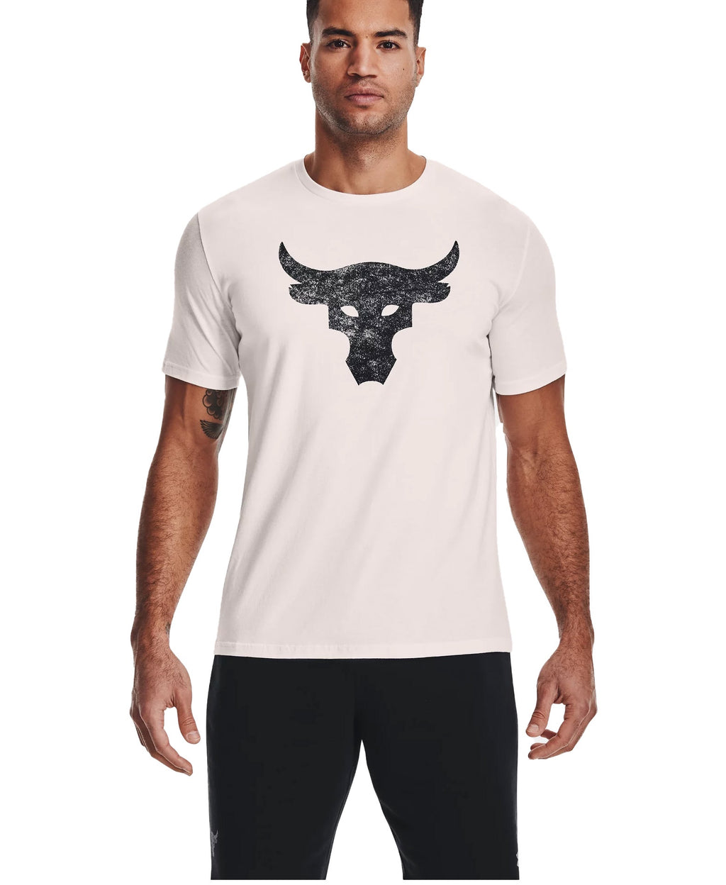 UAA-H5 (Mens project rock brahma bulls short sleeve tee onyx white/black 1361733-112) 12292608 UNDER ARMOUR