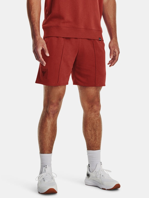 UAA-A10 (Under armour mens project rock terry gym shorts heritage red/black) 72393478 UNDER ARMOUR
