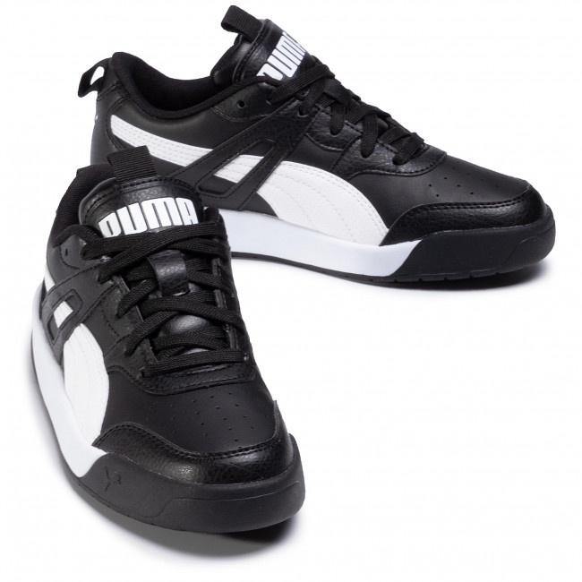 P-W38 (Puma backcourt sl jr puma black/white) 102094000 - Otahuhu Shoes