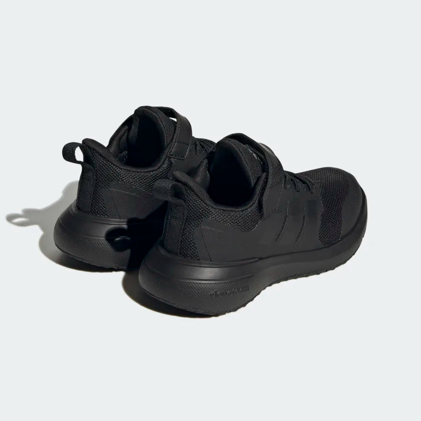 A-K65 (Adidas fortarun 2.0 elastic lace top strap shoes black/carbon) 22394605 ADIDAS