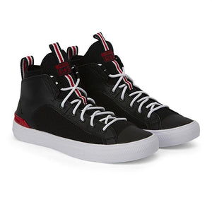 CT-S32 (CT Ultra lthr and mesh mid blk/ red/white) 12095650 - Otahuhu Shoes
