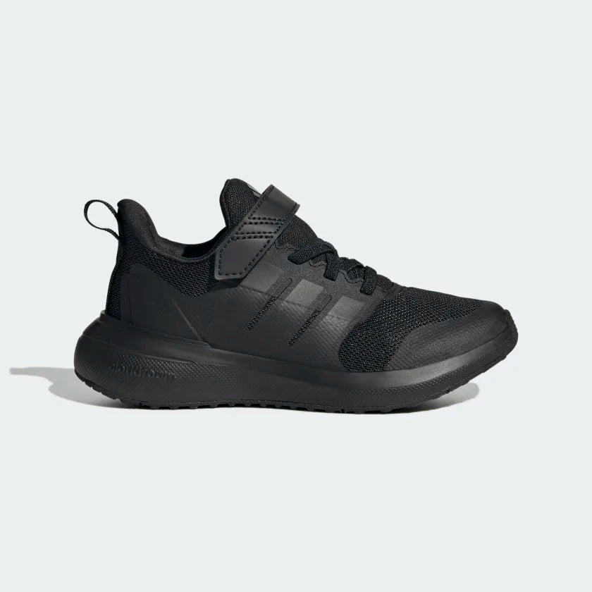 A-K65 (Adidas fortarun 2.0 elastic lace top strap shoes black/carbon) 22394605 ADIDAS