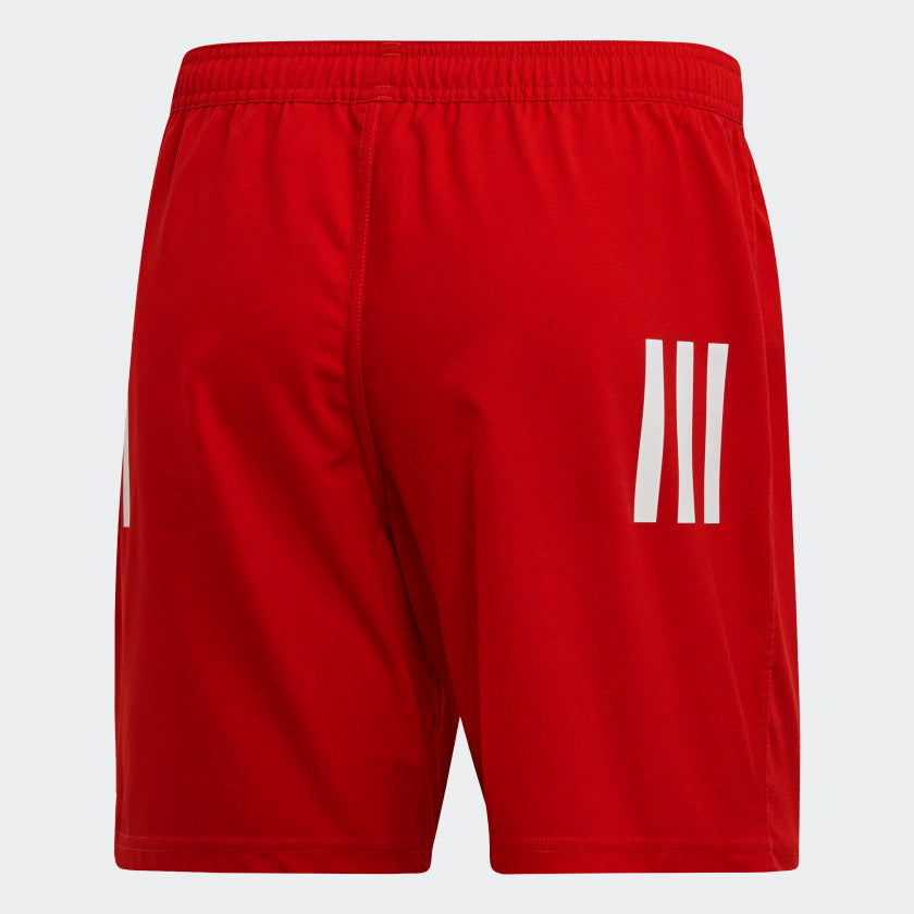 AA-K13 (Adidas 3-stripes shorts scarlet/white) 122192660 ADIDAS