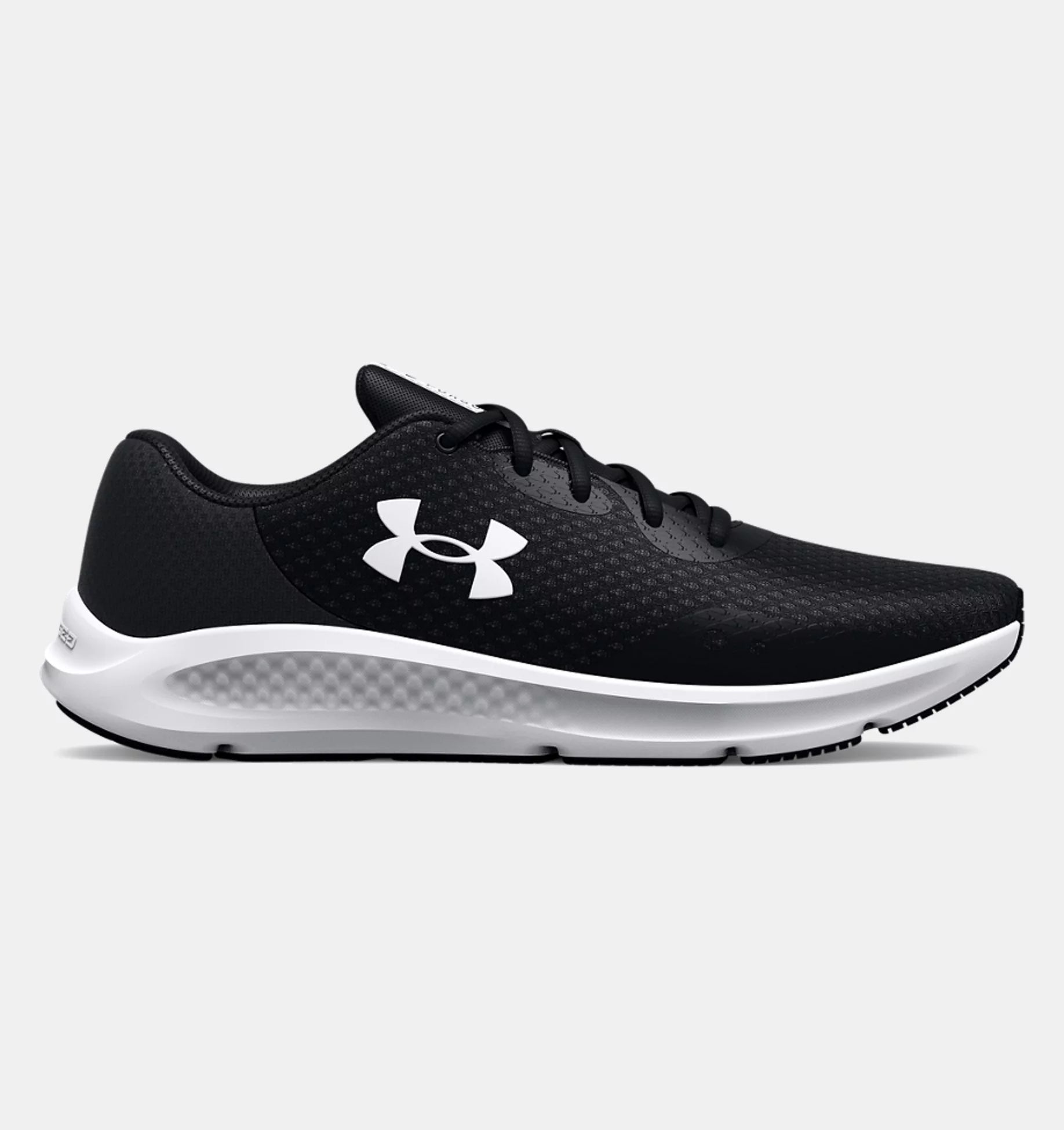 UA-K7 (Under armour mens charged pursuit 3 4E width black/white) 32295652 UNDER ARMOUR