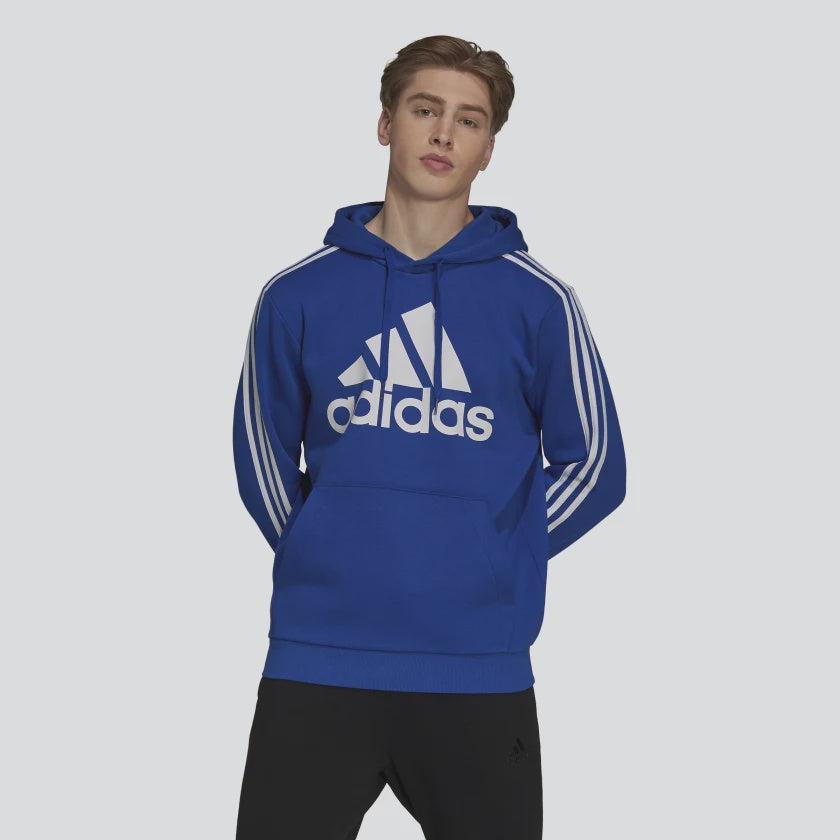 AA-K20 (Adidas big logo 3 stripes fleece hoodie royal blue/white) 42394329 ADIDAS