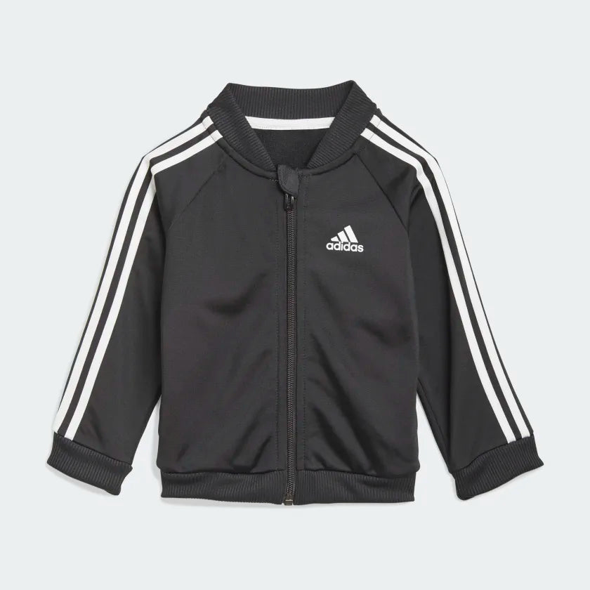 AA-R14 (Adidas 3-stripes tricot tracksuit black/white) 62293585 ADIDAS