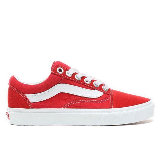 V-S11 (UA OLD SKOOL OS RED/WHT) 61996207 - Otahuhu Shoes