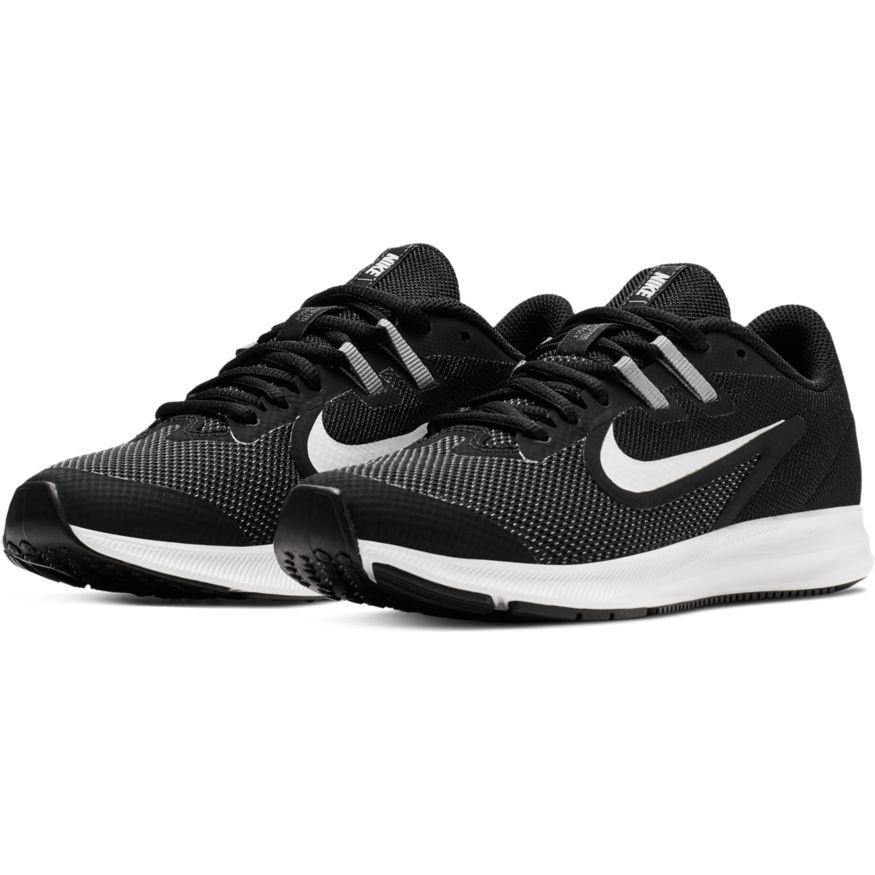 N-M113 (Nike downshifter 9 gs blk/wht/antracite/cool grey) 12095115 - Otahuhu Shoes