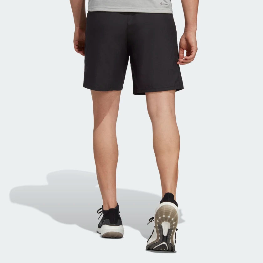 AA-V18 (Adidas mens train essentials woven training shorts black/white) 22392560 ADIDAS