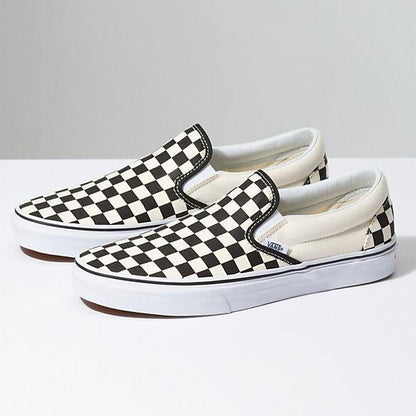 V-I10 (CSO BLACK WHITE CHECKER/WHT) 121794343 - Otahuhu Shoes