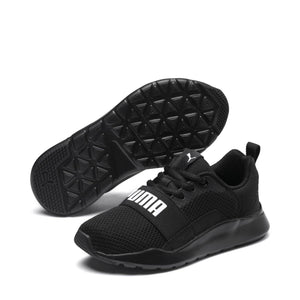 P-F39 (Puma wired jr black/white) 22194500 - Otahuhu Shoes
