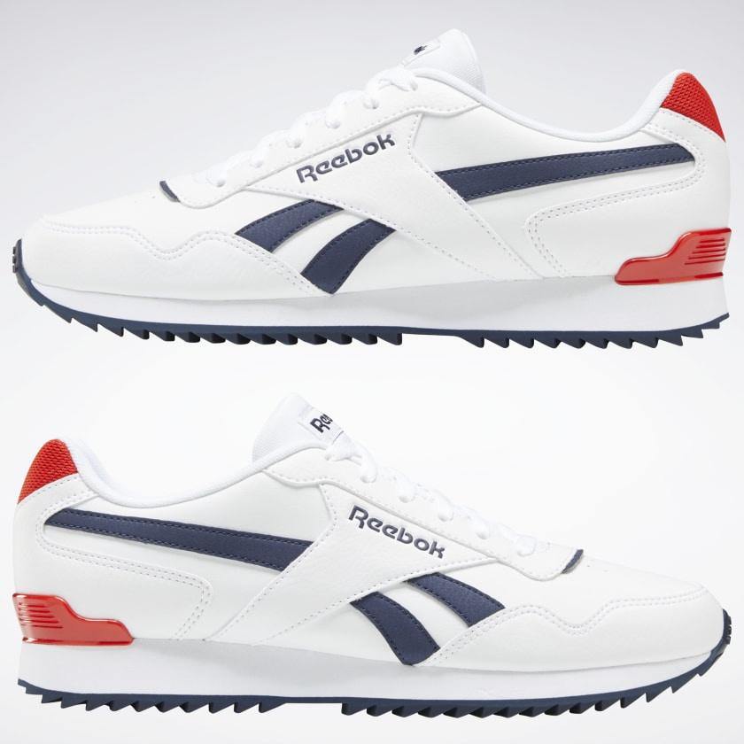 R-L11 (Reebok royal glide white/vector navy/instinct red) 72095630 - Otahuhu Shoes