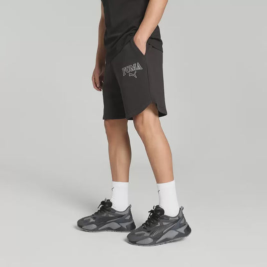 PA-O10 (Puma squad 9" shorts black/white) 32493500