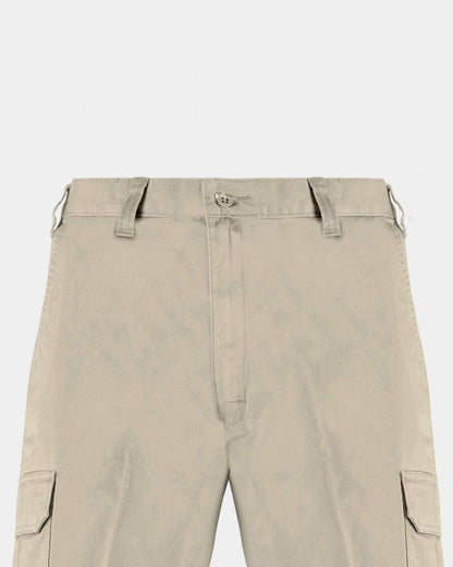 D-Q1 (10"LOOSE FIT CARGO SHORT - RINSED KAKHI) 121894130 - Otahuhu Shoes