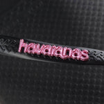 HA-WO6 (Slim logo metallic 1094 black/pink) 52392391 HAVAIANAS