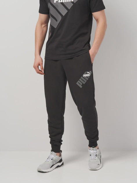 PA-L10 (Puma power graphic sweatpants black/white) 22495000