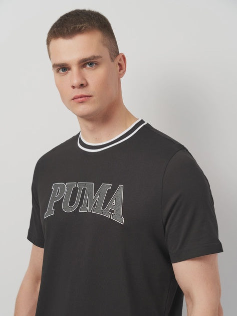 PA-M10 (Puma squad big graphic tee black/white) 32492500