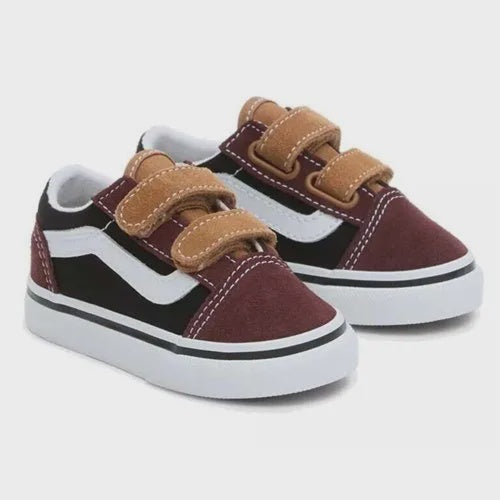 V-P15 (Vans toddler old skool velcro color black black/brown) 32493992