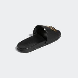 A-Y64 (Adidas adilette comfort slides black/gold metallic) 112293070 ADIDAS