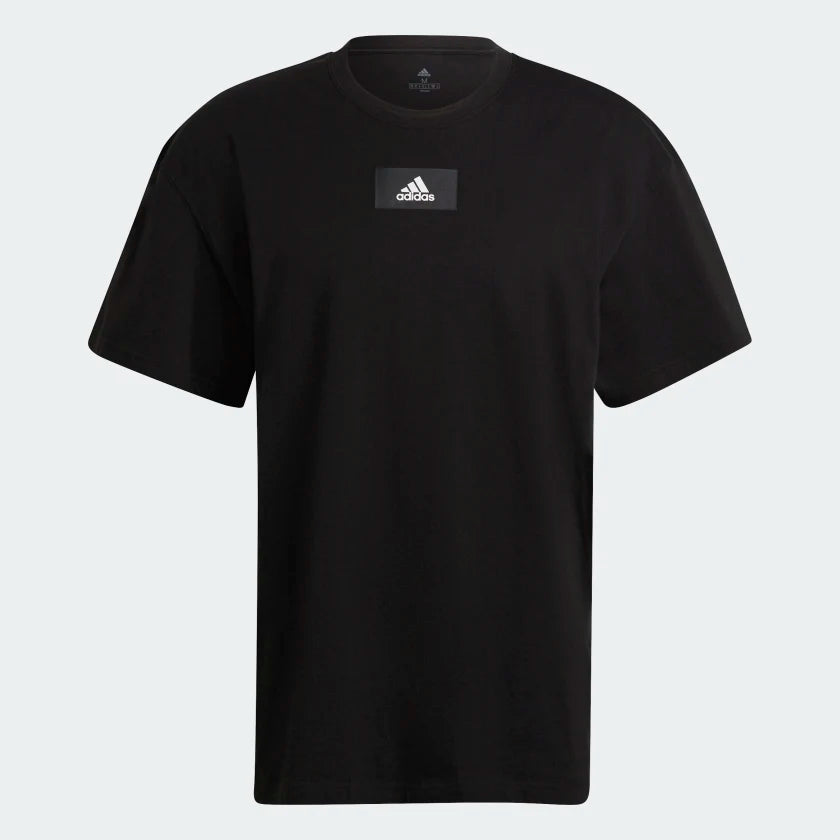 AA-W13 (Adidas essentials feel vivid drop shoulder tee black/white) 32293070 ADIDAS