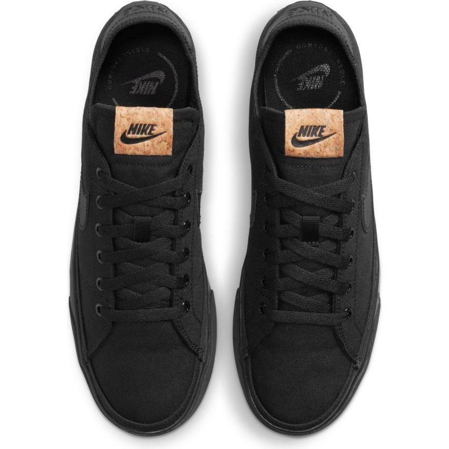 N-B122 (Nike court legacy canvas black/black/multicolour) 52194604 - Otahuhu Shoes