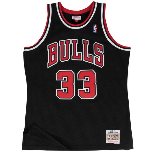 MNA-C4 (Nba swingman jersey Bulls pippen #33 alt 97-98 black) 52097389