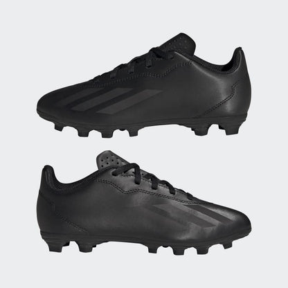 A-J68 (Adidas X crazyfast .4 flexible ground junior boot black/black) 12493603