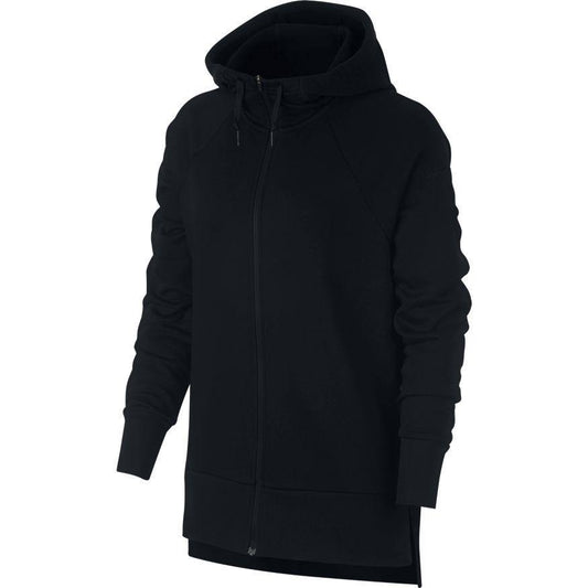 NA-M12 (W NK DRY HOODIE FZ BLK/BLK) 81894604 - Otahuhu Shoes