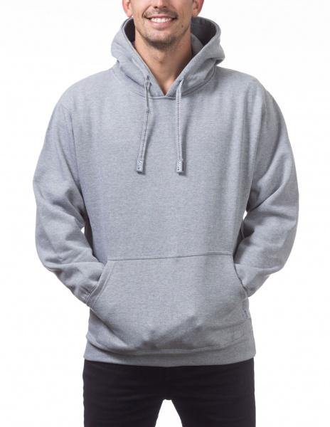 PC-O (Pro Club Men's Heavyweight Pullover Hoodie (13oz)- Heather Grey) - Otahuhu Shoes