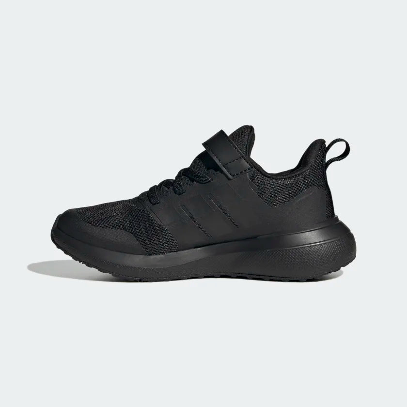 A-K65 (Adidas fortarun 2.0 elastic lace top strap shoes black/carbon) 22394605 ADIDAS