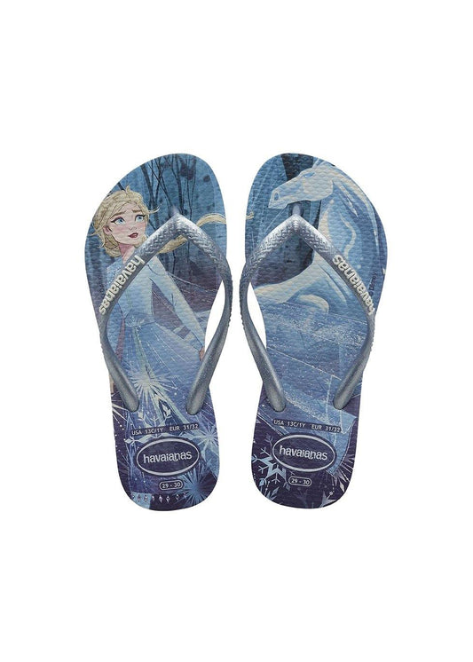 HA-KJ5 (Kids slim frozen 4376 white/snowflakes) 32091500 - Otahuhu Shoes