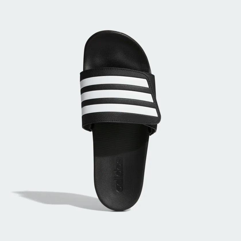 A-G65 (ADILETTE COMFORT ADJUSTABLE BANDAGE SLIDES Core Black / Cloud White / Core Black) 12393070 ADIDAS