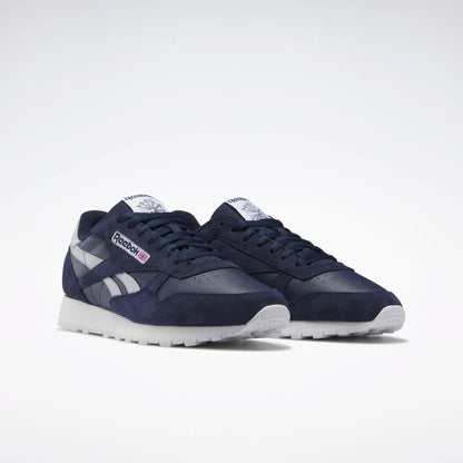 R-A14 (Reebok classic leather vector navy/cold grey/white) 32298185 REEBOK