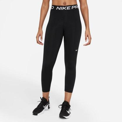 NA-B30 (W Nike pro 365 tight crop black/white) 32193069 - Otahuhu Shoes