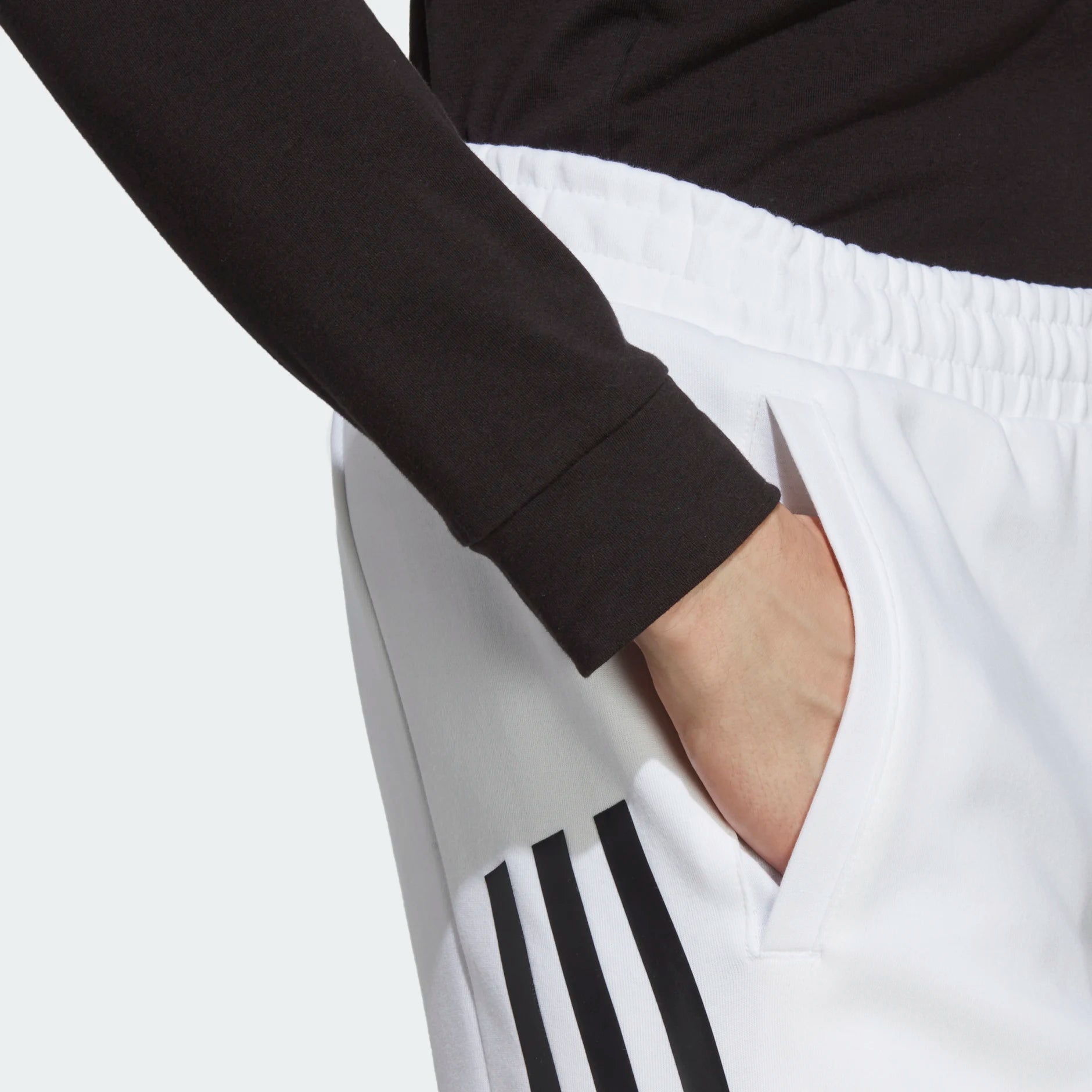 AA-Z18 (Adidas future icon 3-stripes pant white/black) 32395115 ADIDAS