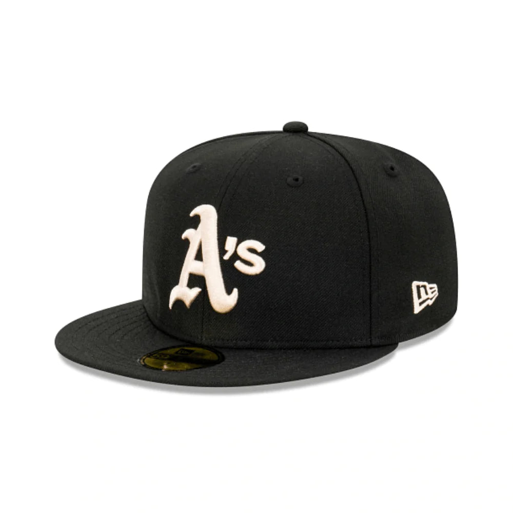 NEC-W37 (5950 Oakland athletics Q222 world series black stn fitted hat) 52294000 NEW ERA