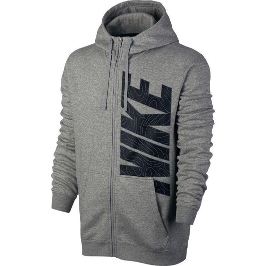 NA-N6 (M NSW HOODIE FZ FLC GX D GR H/BLACK) 31794374 - Otahuhu Shoes