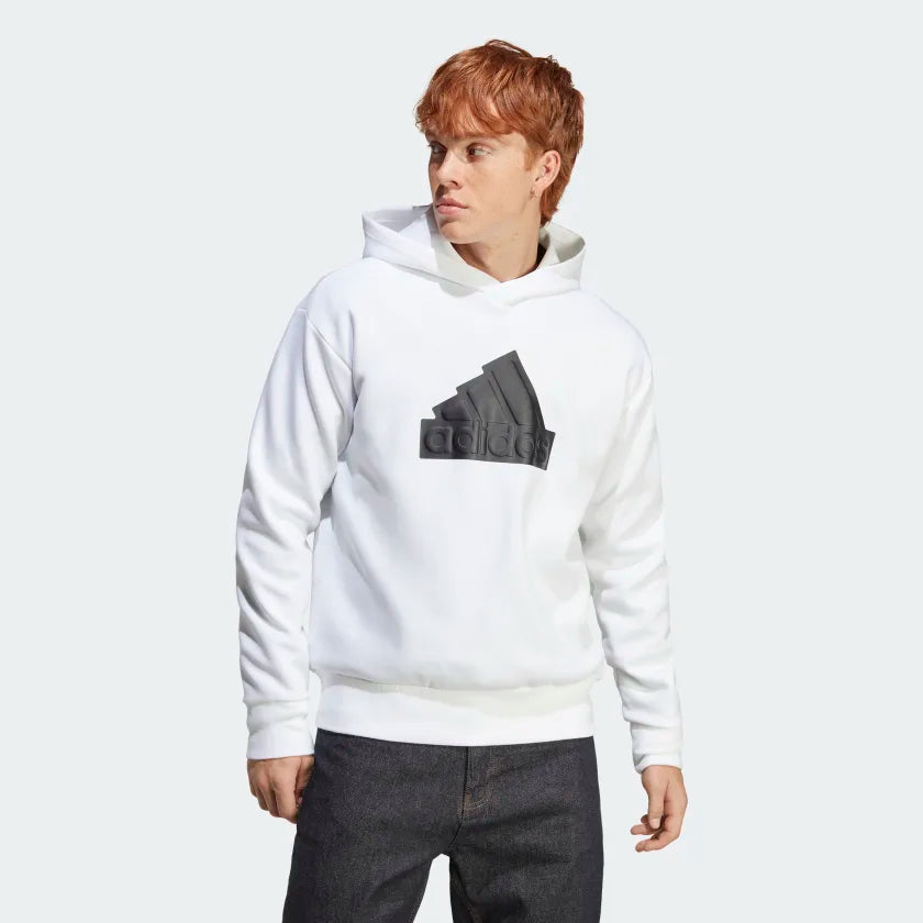 AA-M19 (Adidas future icons badge of sport hoodie white/black) 32295630 ADIDAS