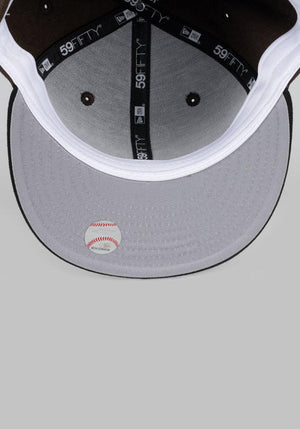 NEC-M43 (New era 5950 Angus oakland athletics wlt/black fitted hat) 102294000 NEW ERA