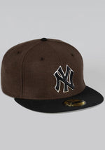 NEC-N43 (New era 5950 Angus new york yankees wlt/black fitted hat) 102294000 NEW ERA