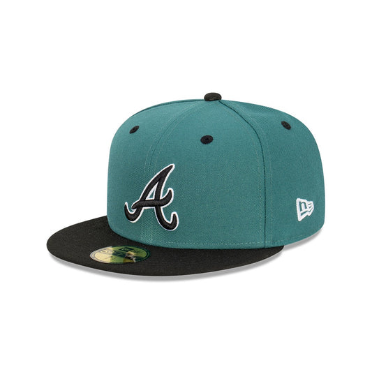 NEC-D46 (New era 5950 pine black atlanta braves fitted cap) 12393750 NEW ERA
