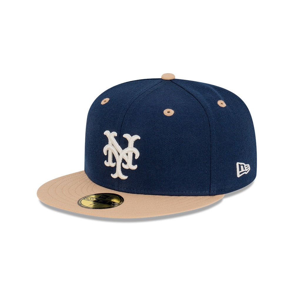 NEC-O50 (New era 5950 ocean khaki new york mets fitted hat) 52393970 NEW ERA